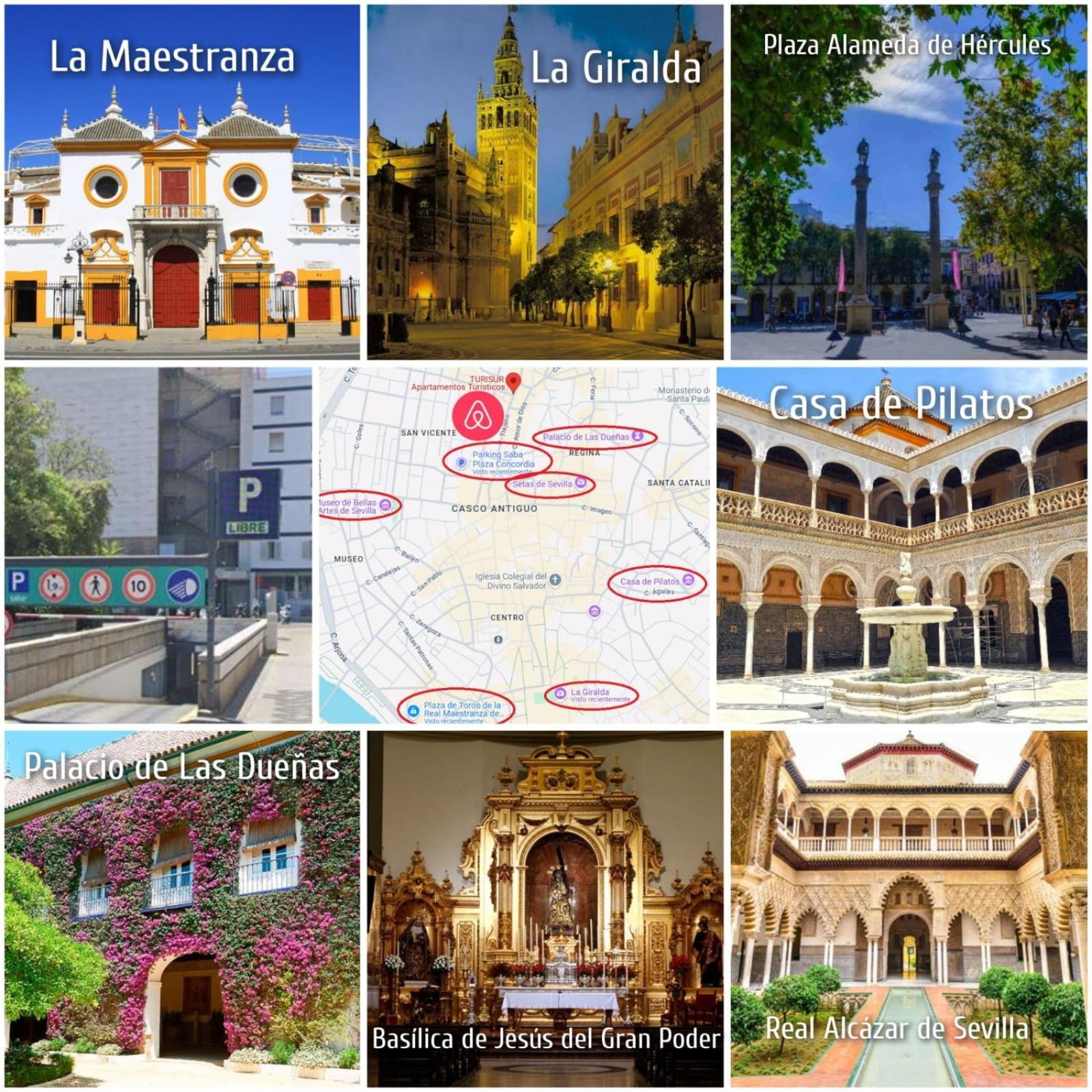 Apartamento En Sevilla Centro Con Vistas A La Plaza Alameda De Hercules - Hasta 7 Personas المظهر الخارجي الصورة